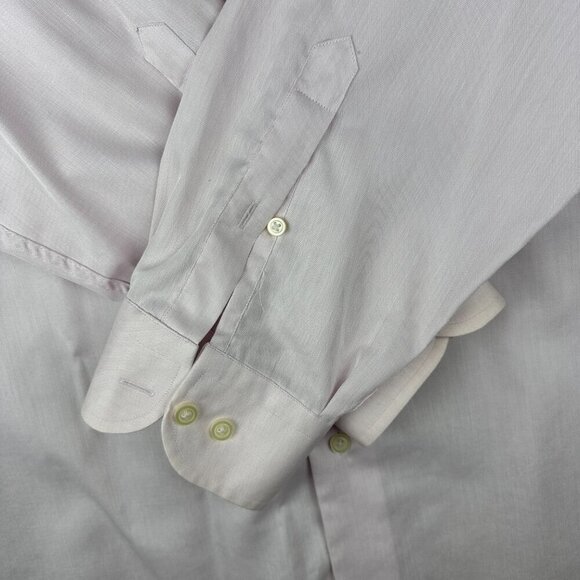 Joseph & Feiss Dress Shirt Men's18.5  36/37 Light Pink, Long Sleeve, Button Up - Picture 4 of 16